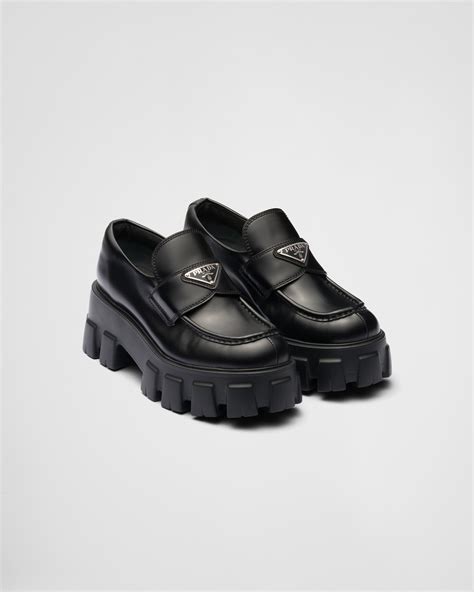 platform loafers prada|prada pointed loafers.